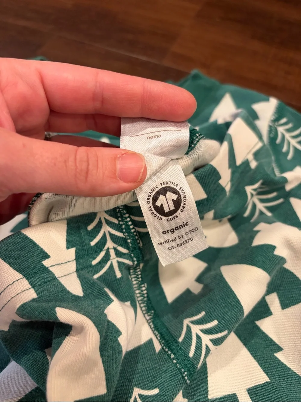 Hanna Andersson Girls Pajamas Size 8 Organic Cotton Christmas Trees